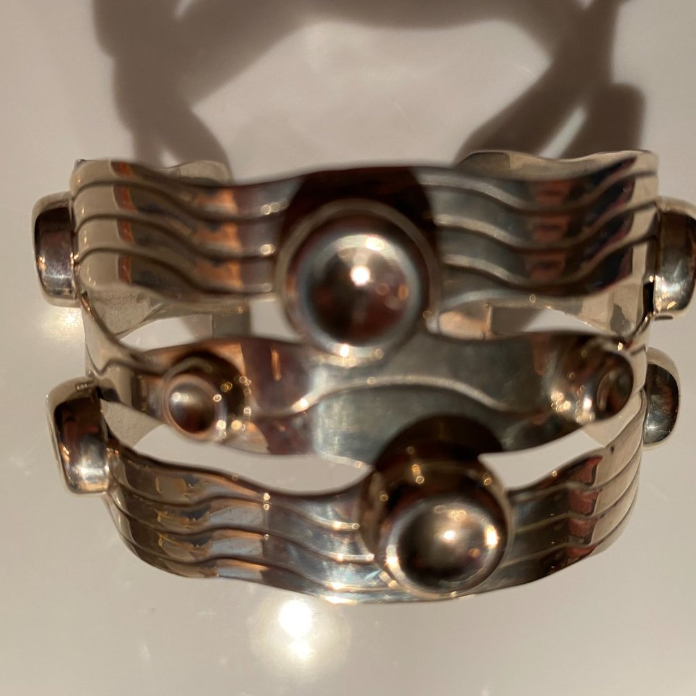 Silver Cuff Bracelet - Picture 2 of 4